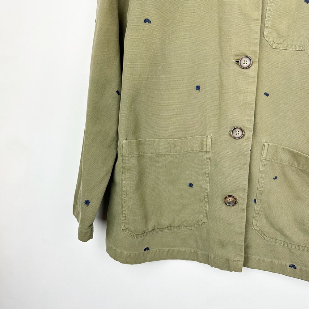 Marine Layer Gracey Chore Coat with Rainbow Embroidery Small - Picture 6 of 12